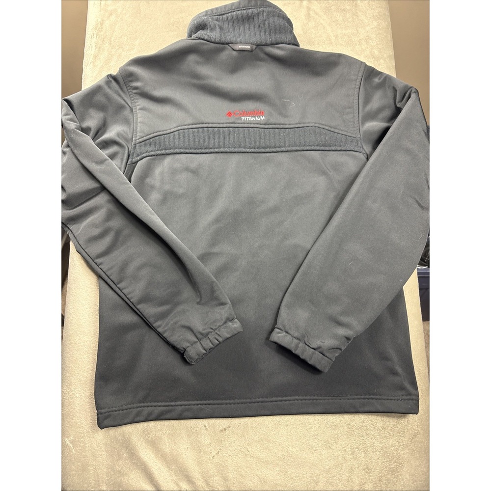 Columbia Titanium Jacket Mens Med Black/Red Fleece Full Zip Interchange Coat EUC - Picture 16 of 16
